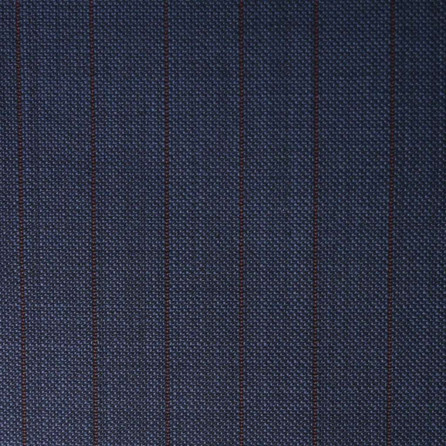 D504/43 Vercelli CX - Vải Suit 95% Wool - Xanh Dương Sọc